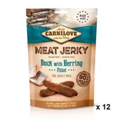 Carnilove Jerky Pato Y Arenques Filetes 12x100gr
