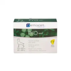 Dermoscent PYO Spot Pipetas Cuidado de la Piel para Perros Medianos, 4