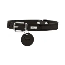 Hunter Aalborg Collar de Cuero negro para perros