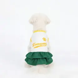 MCBOSON Adorables vestidos con volantes para perros y gatos S - METRO
