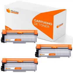 Pccom Essential Brother TN2320/TN2310 Tóner Compatible Negro Pack 3