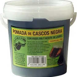 Pomada para Cascos Negra Marjoman | Equipamiento para el caballo | Producto de Guarnicionería | Tradición artesana | Los Nietos
