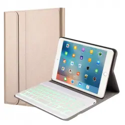 Royal Bailey 1029D Funda con Teclado Bluetooth para Ipad Mini 4/5 Dorado