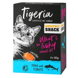 Tigeria Smoothie 6 x 50 g snacks para gatos - Atún con tomate