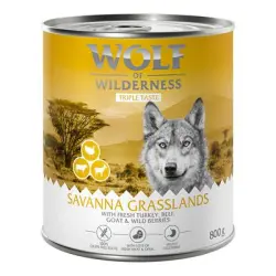 Wolf of Wilderness The Taste Of 6 x 800 g - The Taste Of The Savanna