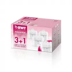 BWT Magnesium Mineralizer Pack de 3+1 Filtros con Magnesio Longlife Mg2+