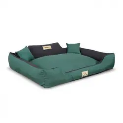 Cama Para Perro 115x95 Cm Color Verde/negro Kingdog