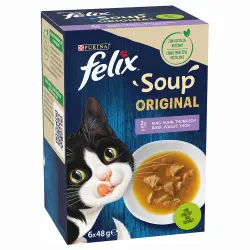 Felix Soup sopa para gatos - Selección mixta - 6 x 48 g