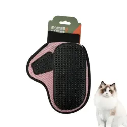 FurryFusion Guantes de aseo para gatos y perros - Rosa