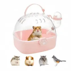 FurryFusion Jaula transportín portátil para mascotas - Rosa