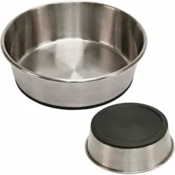 HausPets Comedero antideslizante de acero inoxidable para perros, 2800 ml - Artículo 1