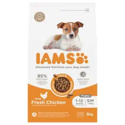 IAMS Puppy and Junior Pro Active Medium Breed Rico en Pollo 3 Kg