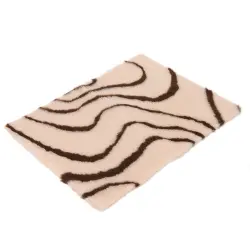 Manta para mascotas Vetbed® Isobed SL Wave, crema/marrón - 150 x 100 (L x An)