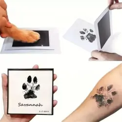 MCBOSON Almohadillas de tinta sin contacto para huellas dactilares - 1 Atascado