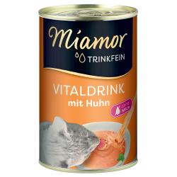 Miamor Trinkfein 6 / 24 x 135 ml bebida revitalizadora para gatos - 6 x 135 ml con pollo