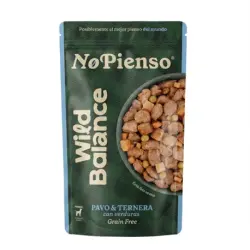 No Pienso Alimentación para Perros con Pavo y Ternera Wild Balance, 800 gr