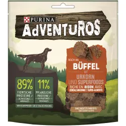 Purina AdVENTuROS snacks para perros: ¡30 % de descuento! - Rico en búfalo con granos ancestrales (6 x 90 g)