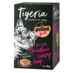 Tigeria Pulled Meat 24 x 85 g comida húmeda para gatos - Pavo