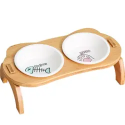 UAMLY 2 cuencos de cerámica elevados para gatos - 1 pieza