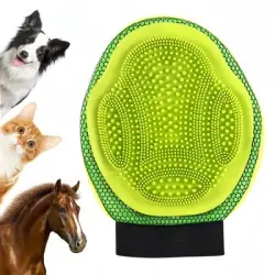 ZooVenture Guante de aseo para perros, gatos y caballos - 1 pieza