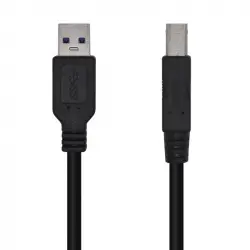 Aisens Cable USB 3.0 a USB-B Macho/Macho 2m Negro