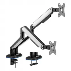Aisens Soporte de Mesa RGB Gaming Contrapeso Giratorio e Inclinable para Monitor/TV 9Kg de 17-32"