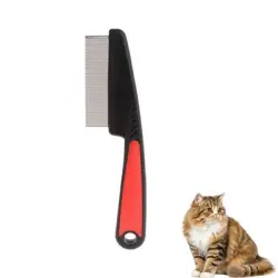 FurryFusion Peines antipulgas para gatos y perros - Rojo