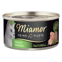 Miamor Filetes Finos Naturelle 6 x 80 g  - Atún y verduras