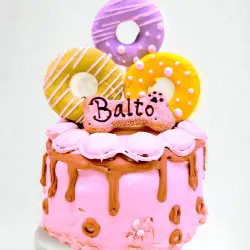 Miguitas Reposteria Perruna Tarta Dognette Mediana Manzana Rosa - 350 g