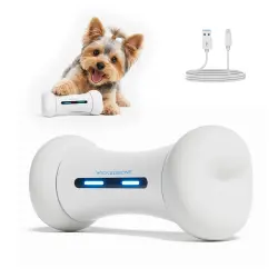 TheKingPet Wickedbone  interactivo premium para perros pequeños y medianos, recargable y resistente al agua - 15,5cm x 6,4cm x 6,4 cm