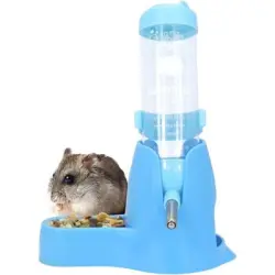 ZooVenture Dispensador de agua automático colgante 3 en 1 para hámsteres - Azul