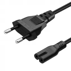 Cradia Cable Alimentación Notebook 2Pin IEC 320-C7 1.5m Negro