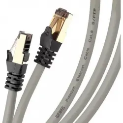Duronic Cable de Red SFTP Cat8 3m Gris
