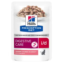 Hill's i/d Prescription Diet sobres comida húmeda para gatos - 12 x 85 g (salmón)