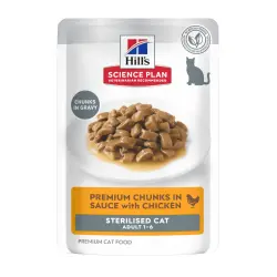 Hill's Science Plan Sterilized Young Adult Pollo sobre para gatos 85 g