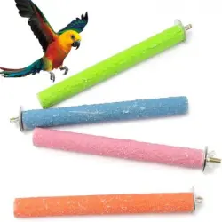 IntiMeg 1 percha para pájaros de piedra mineral - Una pieza