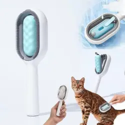 MCBOSON Cepillo para gatos autolimpiante 2 en 1 - 1 pieza
