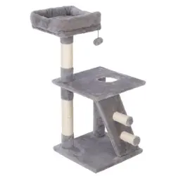 Poste rascador zooplus Basics pequeño - gris