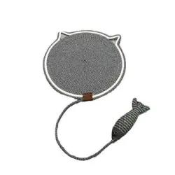 UAMLY Rascador para gatos de cuerda de algodón con forma de pez de peluche - 1 pieza