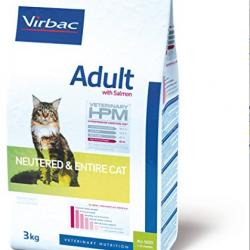 Virbac HPM Adult Neutered & Entire Cat Salmón 1.5 Kg.