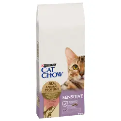 Cat Chow Special Care Sensitive rico en salmón - 15 kg