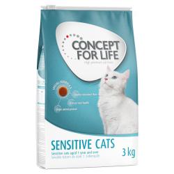 Concept for Life Sensitive Cats - ¡Receta mejorada! - 3 kg