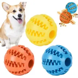 HausPets Juego de 3 pelotas masticables de caucho natural para perros - Artículo 1