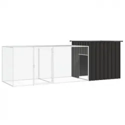 Jaula De Gallinas Acero Galvanizado Antracita 300x91x100 Cm