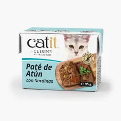 Paté para gatos Catit Cuisine, Atún con Sardinas-95g
