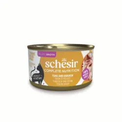 Schesir Complete Nutrition Filete en caldo 6 x 85 g en latas - Atún con pollo