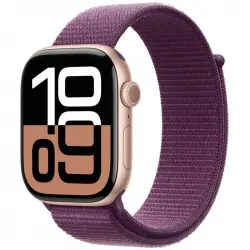 Apple Watch Series 10 GPS + Cellular 46mm Caja Aluminio Oro Rosa con Correa Loop Deportiva Ciruela
