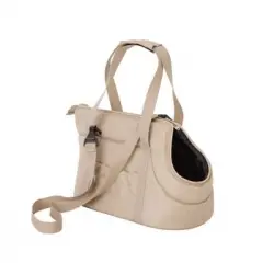 Bolsa De Transporte Para Perro O Gato Talla R1 20x42x22 Beige Ecolen