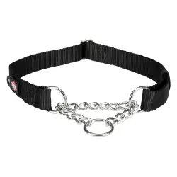 Collar antitirones negro para perros Trixie Premium - Tamaño L–XL: 45–70 cm, 25 mm de ancho