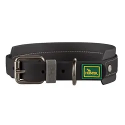 Collar HUNTER Havanna, negro - Talla S-M: 45 cm x 35 mm (L x An)